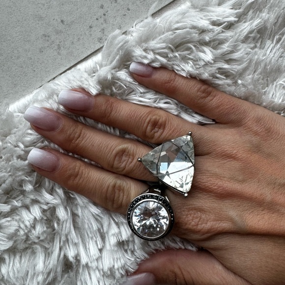 Silver plated 2 rings - Picture 1 of 8